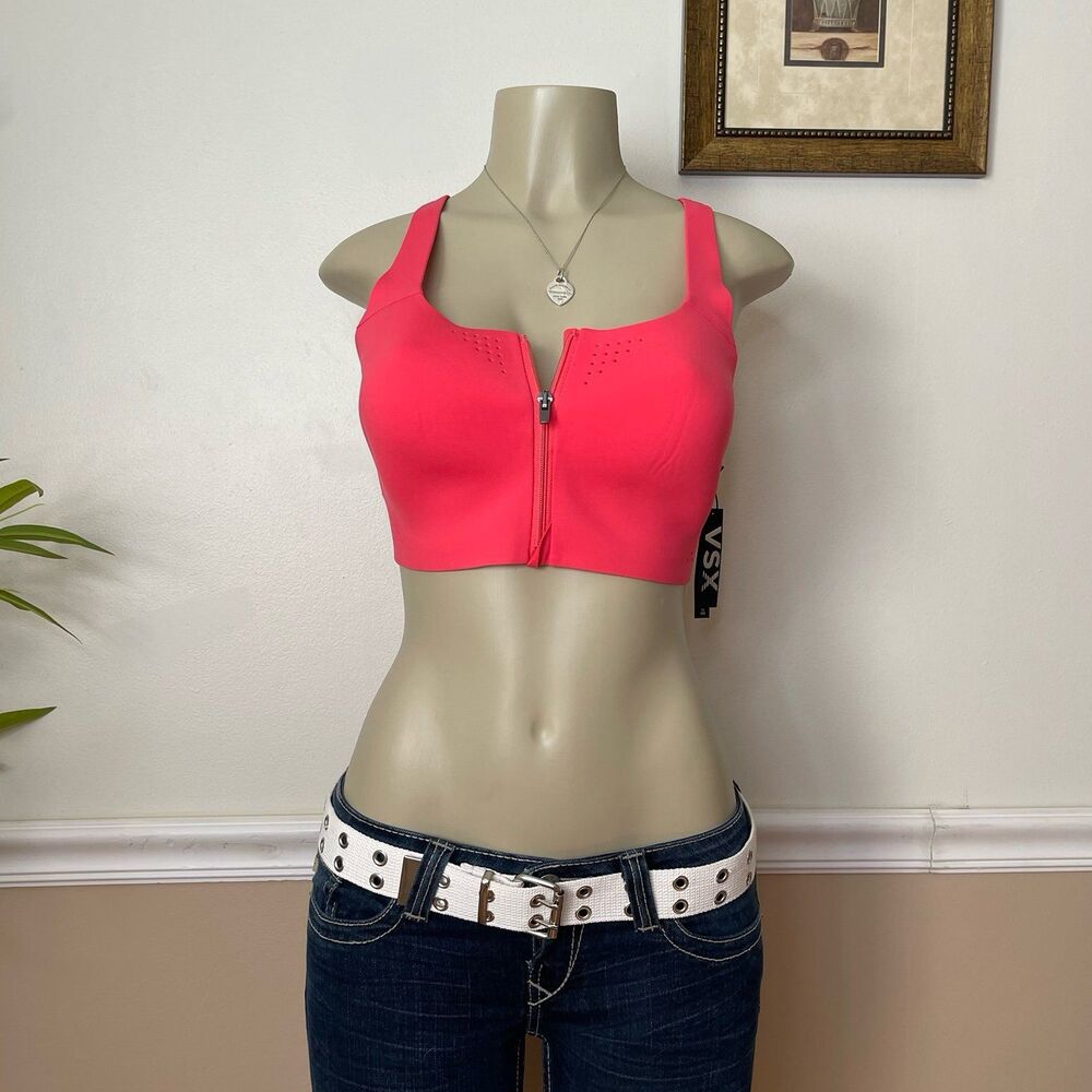 Victoria's Secret Pink Island Front Close Featherweight Max Sports Bra - 38B